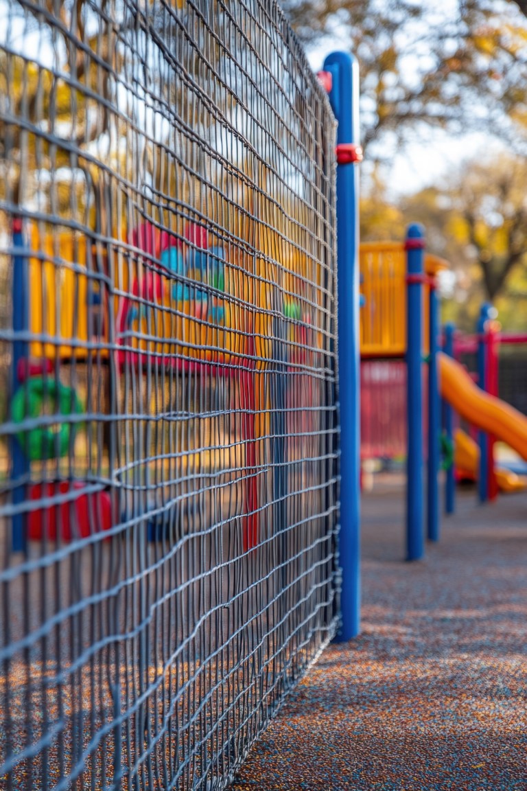 vallas metálicas para zonas de juegos infantiles
