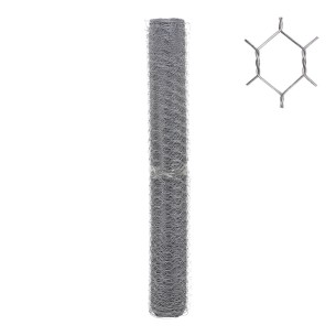 Malla Triple Torsión Galvanizada Rollo de 50 Metros