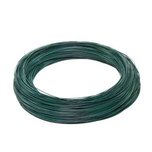 Arame plastificado verde. 1 kg.