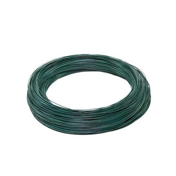 Alambre plastificado verde. 1 kg.
