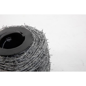 Alambre de espino galvanizado. Rollo 250 m. 2