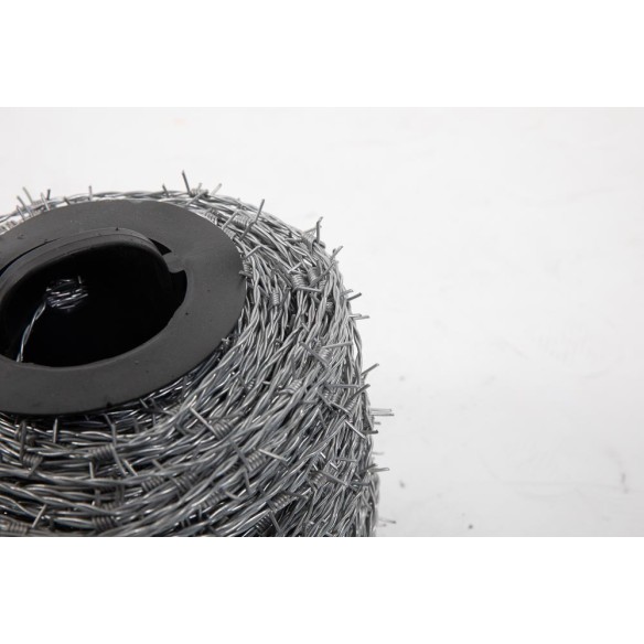 Alambre de espino galvanizado. Rollo 250 m.