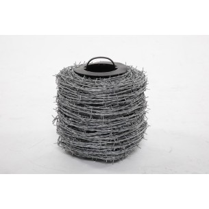 Arame farpado galvanizado. Rolo de 250 m.